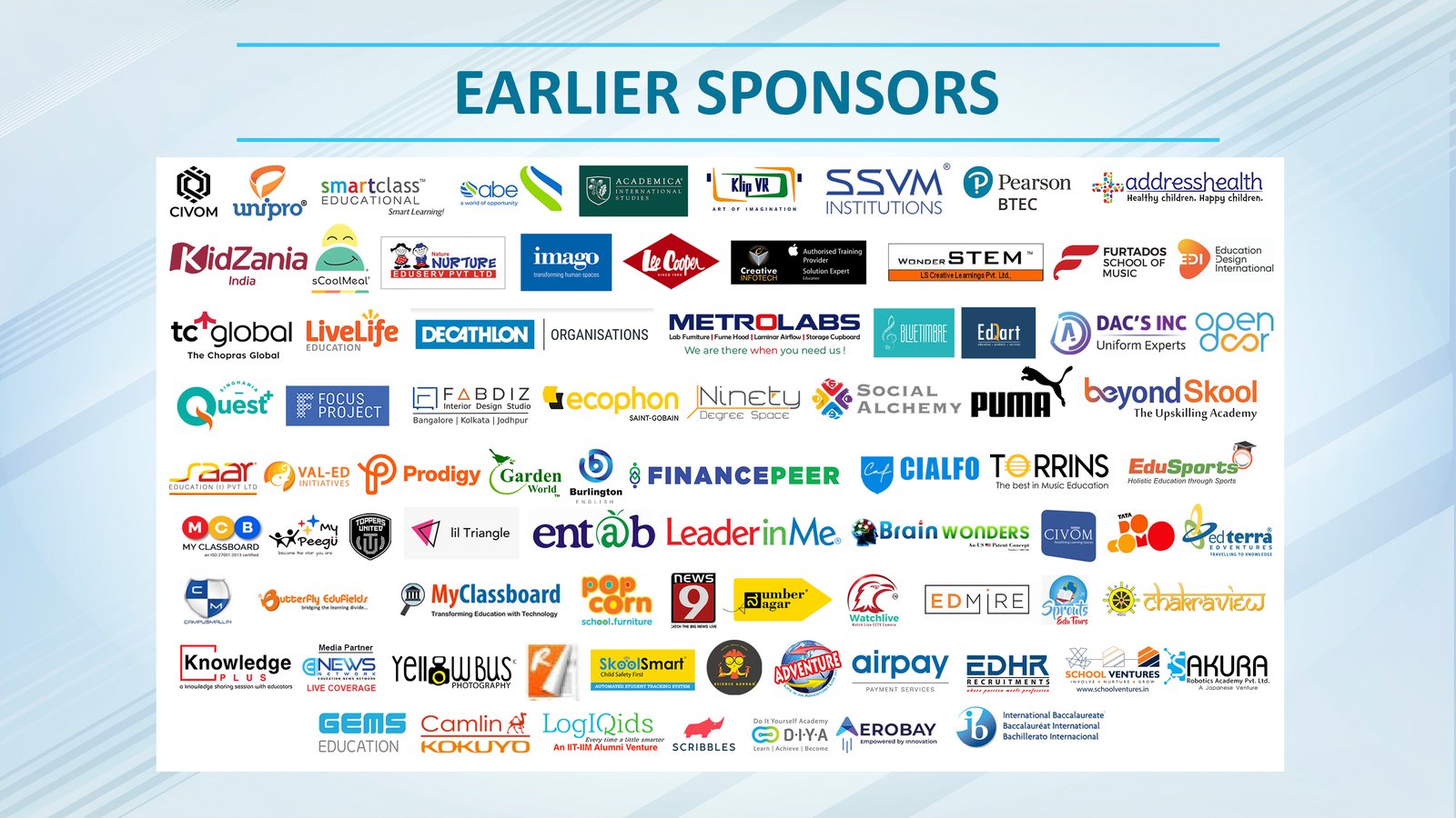 Earlier Sponsors