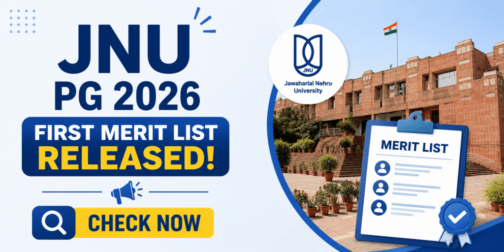 JNU PG Results 2026 Declared