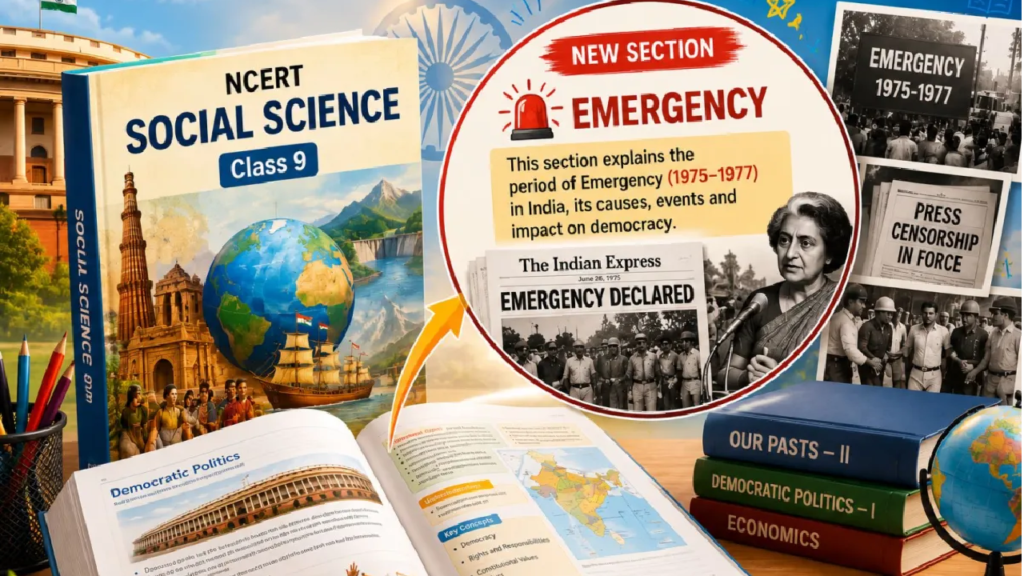 NCERT Introduces Emergency Chapter in Class 9 Social Science Textbook for the First Time