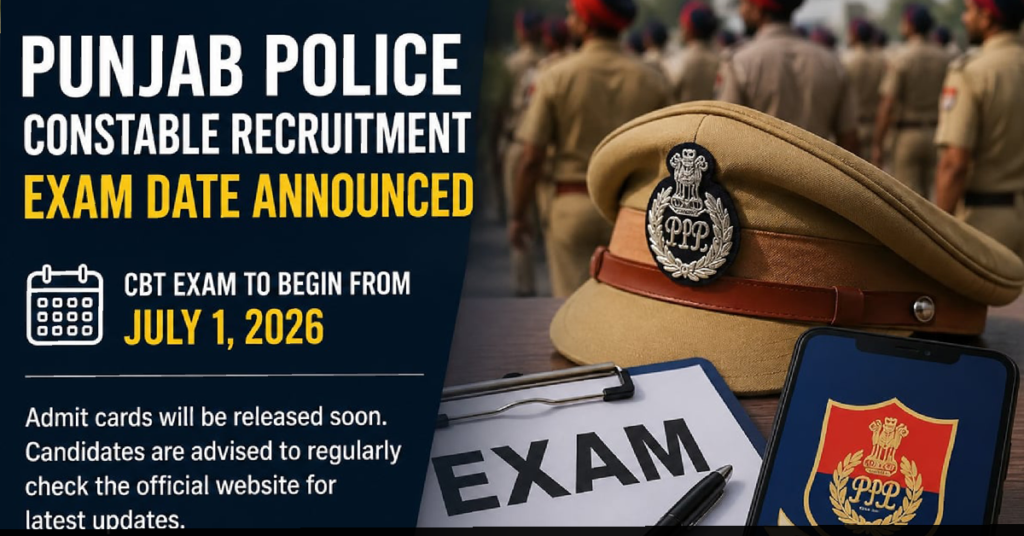 Punjab Police Constable Exam 2026