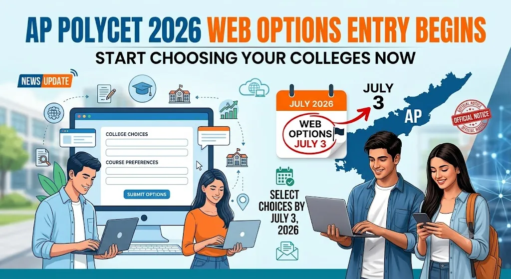 AP POLYCET 2026 Web Option Entry Ends on July 4