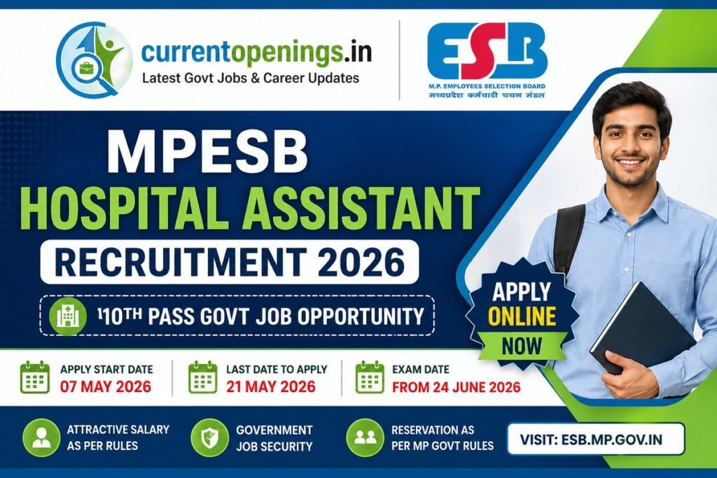 MPESB Hospital Assistant Recruitment 2026