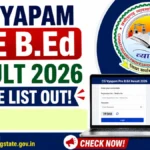 CG Vyapam Pre B.Ed Result 2026 Declared, Scorecards Out