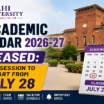 Delhi University Annual Calendar 2026 Released: Key Academic Dates