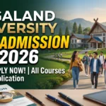 Nagaland University FYUGP BSc Admissions 2026 Now Open