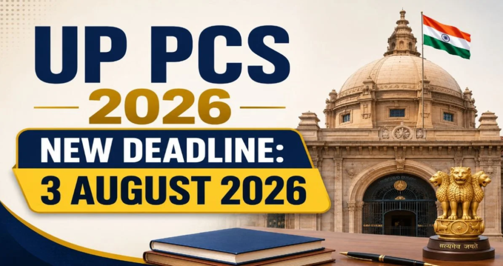 UPPSC PCS 2026 Registration Deadline Extended to August 3