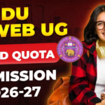 DU NCWEB Ward Quota Admission 2026: Apply by August 7