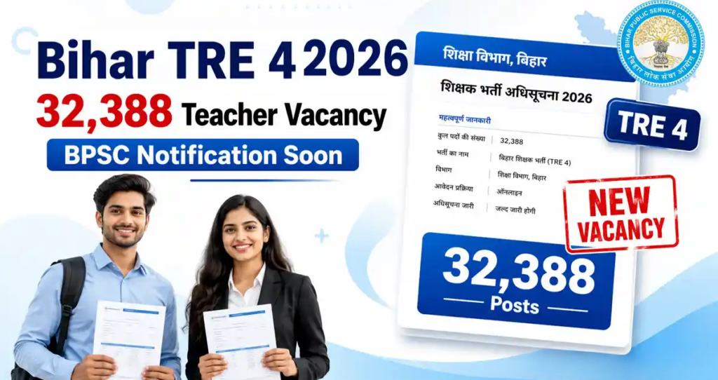 Bihar TRE 4 Recruitment 2026: 32,388 Teacher Posts