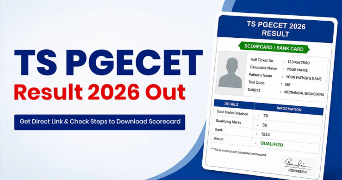 TS PGECET 2026 Seat Allotment Result Released Online