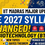 IIT Madras Revises GATE 2027 Biotechnology Syllabus