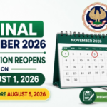 ICAI CA Final November 2026 Application Window Reopens