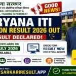 Haryana ITI Admission Result 2026: First Merit List Out