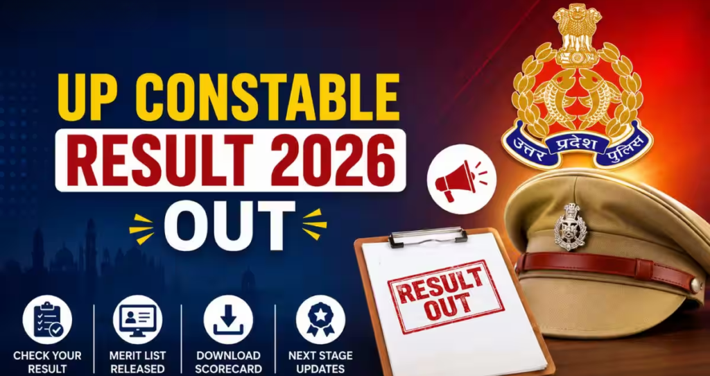 UP Police Constable Result 2026 Out: Check Merit List