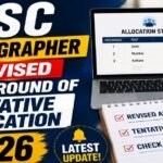 SSC Stenographer 2025 Revised Allocation List Released