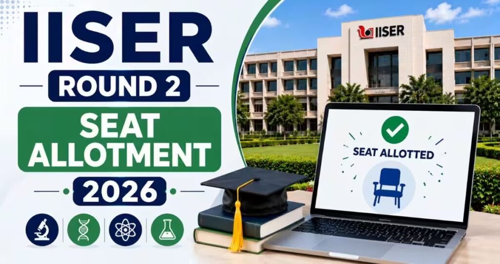 IISER IAT 2026 Round 2 Seat Allotment Result Declared
